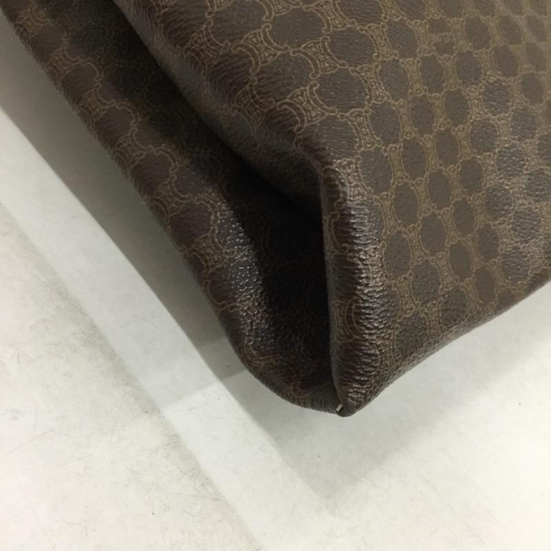 セリーヌ CELINE トートバッグ トートバッグ マカダムトートバッグ ロゴ、文字 茶 / ブラウン /  レディース USED 古着 中古 10141877