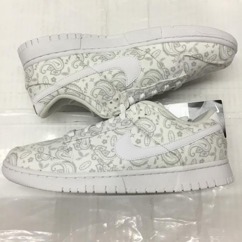 ナイキ NIKE スニーカー スニーカー DJ9955 100 WMNS DUNK LOW ESS 28cm 箱有 ペイズリー 28.0cm ロゴ、文字 白 / ホワイト /  メンズ USED 古着 中古 10111970