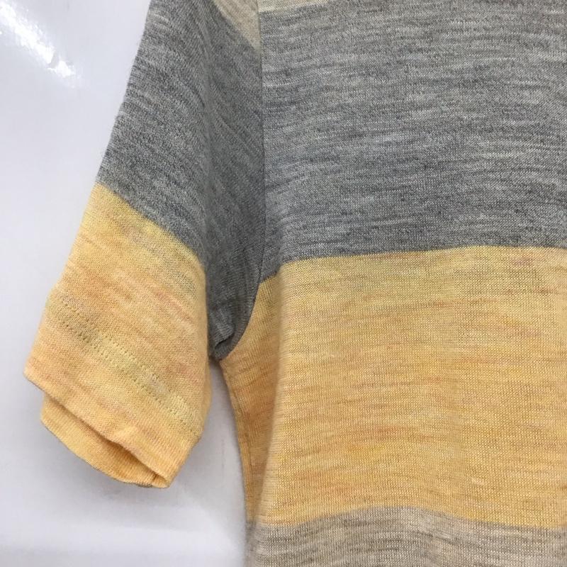 クオドロ quadro シャツ、ブラウス 半袖 半袖カットソー プリントTシャツ クルーネックカットソー 3 ボーダー柄 マルチカラー / マルチカラー /  メンズ USED 古着 中古 10143484