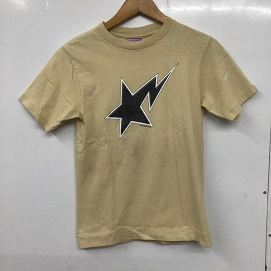 アベイシングエイプ A BATHING APE Tシャツ 半袖 XS プリント X ロゴ、文字 ベージュ / ベージュ /  メンズ USED 古着 中古 10139926