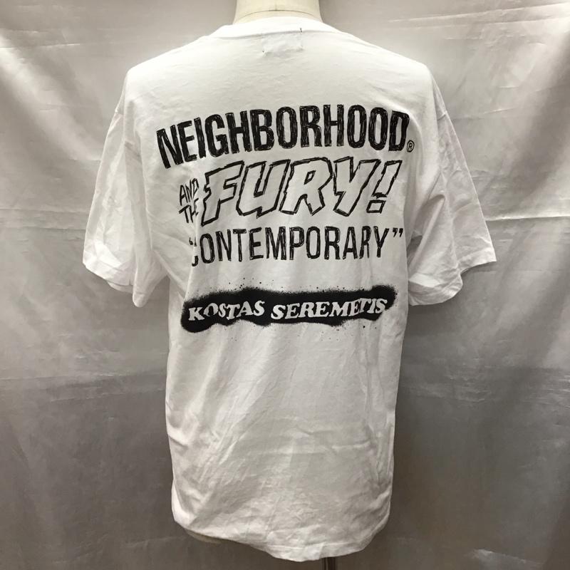 ショット schott Tシャツ 半袖 半袖カットソー プリントTシャツ クルーネックカットソー M プリント 白 / ホワイト /  メンズ USED 古着 中古 10120537