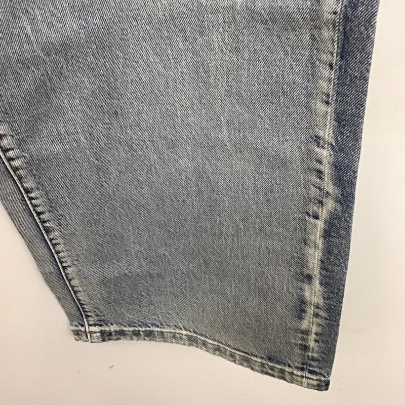 ローリーズファーム LOWRYS FARM パンツ デニム、ジーンズ LF524007AD ワイドパンツ L ダメージ加工 青 / ブルー /  レディース USED 古着 中古 10122575