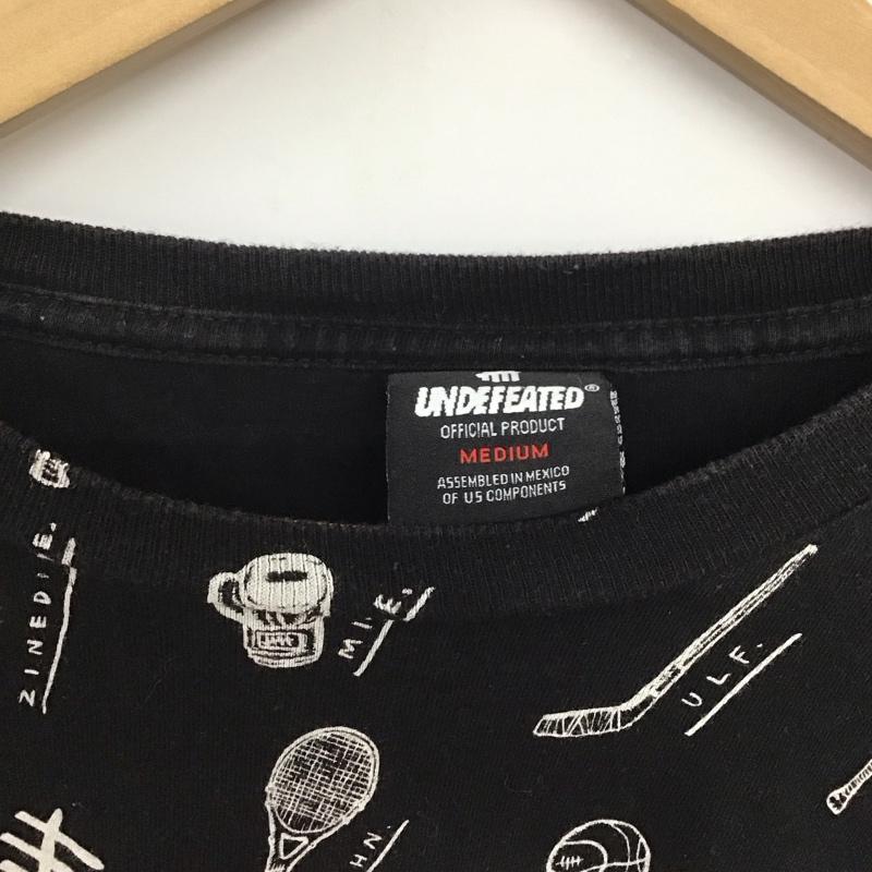 アンディフィーテッド UNDEFEATED Tシャツ 半袖 半袖カットソー プリントTシャツ クルーネックカットソー M プリント 黒 / ブラック /  メンズ USED 古着 中古 10141735