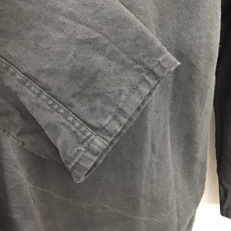 古着 USED カットソー 長袖 ロシア軍 スリーピングシャツ 長袖カットソー 無地 灰 / グレー /  メンズ USED 古着 中古 10120315