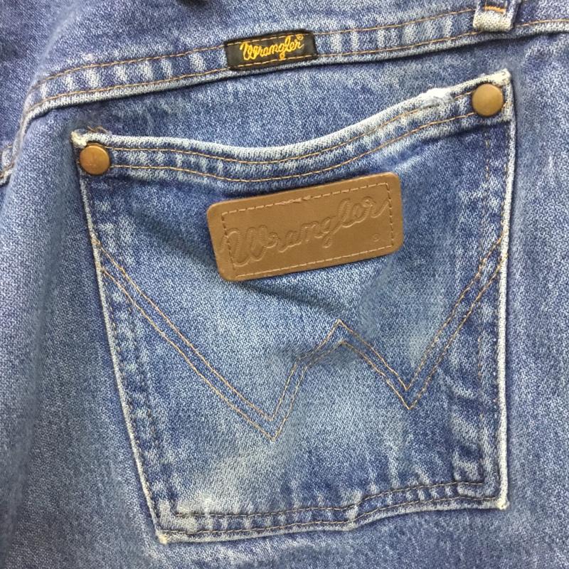 ラングラー Wrangler パンツ デニム、ジーンズ デニムパンツ ストレートパンツ ワイドパンツ カジュアルパンツ 38 無地 インディゴ / インディゴ /  メンズ USED 古着 中古 10122285