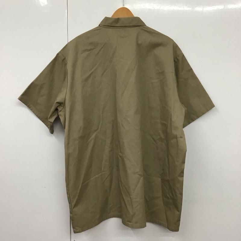 ベンデイビス BEN DAVIS シャツ、ブラウス 半袖 半袖シャツ 無地シャツ ポケットシャツ プルオーバーシャツ XXL ロゴ、文字 ベージュ / ベージュ /  メンズ USED 古着 中古 10130110