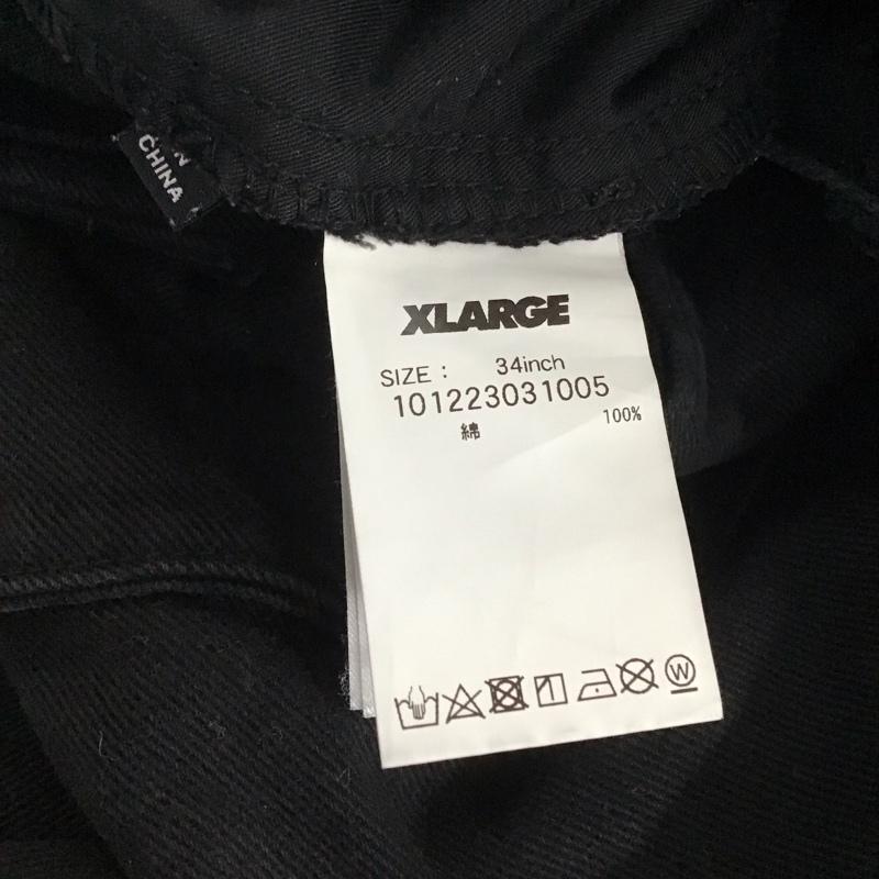 エクストララージ XLARGE パンツ ワークパンツ、ペインターパンツ ワークパンツ ワイドパンツ カジュアルパンツ ミリタリーパンツ 34インチ 無地 黒 / ブラック /  メンズ USED 古着 中古 10145866