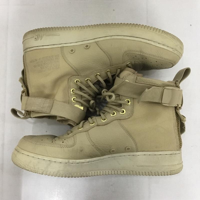 ナイキ NIKE スニーカー スニーカー 917753-200 SF AF 1 MID 28cm 28.0cm ロゴ、文字 ベージュ / ベージュ /  メンズ USED 古着 中古 10141548