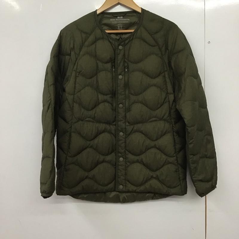 ユニクロ UNIQLO ジャケット、上着 ジャンパー、ブルゾン 311-442562 ダウンジャケット アウター キルティングジャケット S 無地 カーキ / カーキ /  メンズ USED 古着 中古 10145833