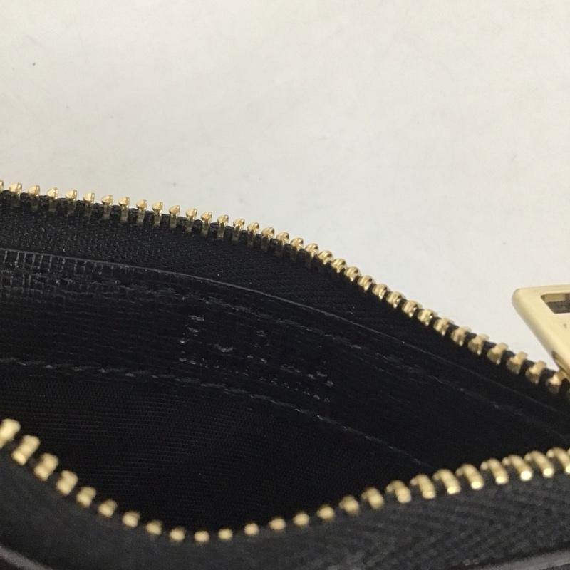 フルラ FURLA カードケース カードケース ファスナー付き パスケース ロゴ、文字 黒 / ブラック /  レディース USED 古着 中古 10139349