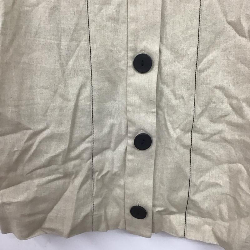 ザラ ZARA ワンピース ミニスカート XS 無地 ベージュ / ベージュ /  レディース USED 古着 中古 10144551