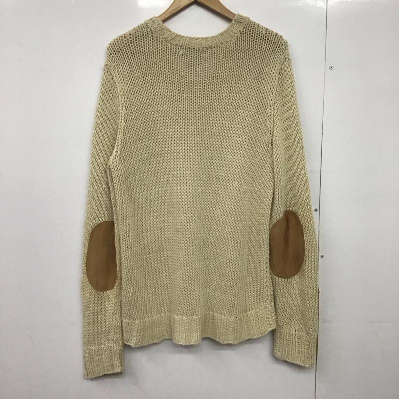 ポロバイラルフローレン Polo by RALPH LAUREN ニット、セーター 長袖 長袖ニットカットソー Vネック セーター M 無地 ベージュ / ベージュ /  メンズ USED 古着 中古 10147269