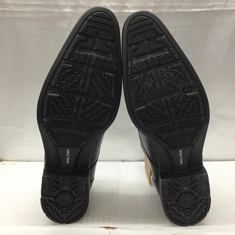アシックス ASICS 革靴 革靴 TU-8001 texcy luxe GORE-TEX プレーントゥ 箱有 25.5cm 25.5cm 無地 黒 / ブラック /  メンズ USED 古着 中古 10111719