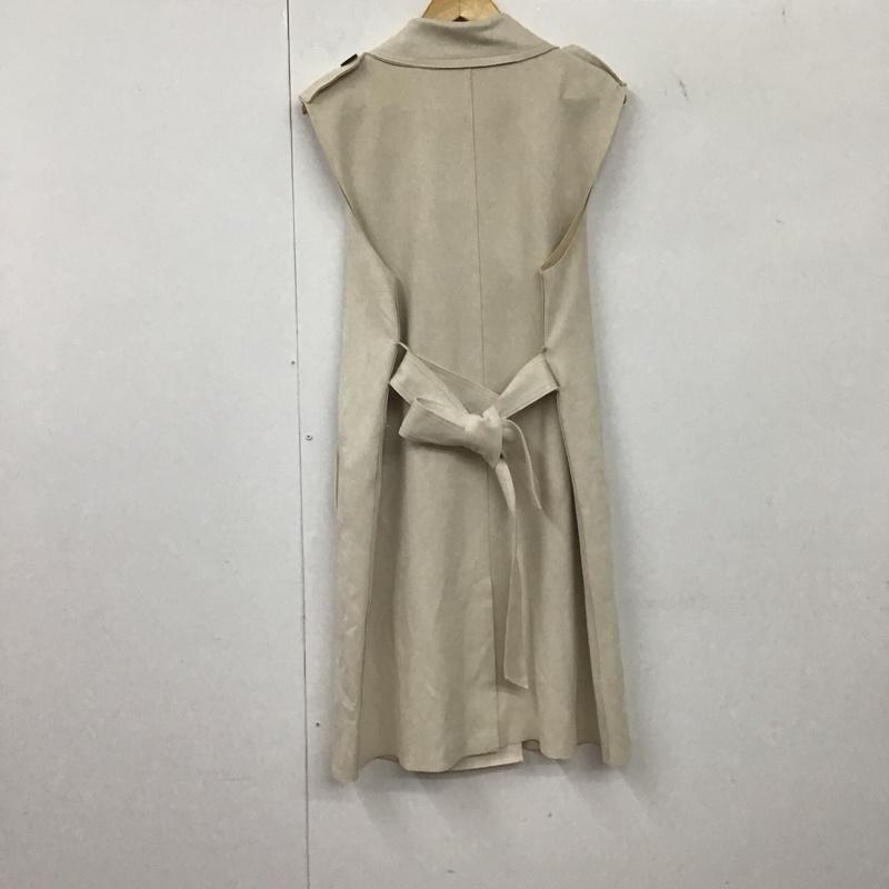ザラ ZARA ベスト ベスト ロングベスト ノースリーブ バックスリット M 無地 アイボリー / アイボリー /  レディース USED 古着 中古 10138394