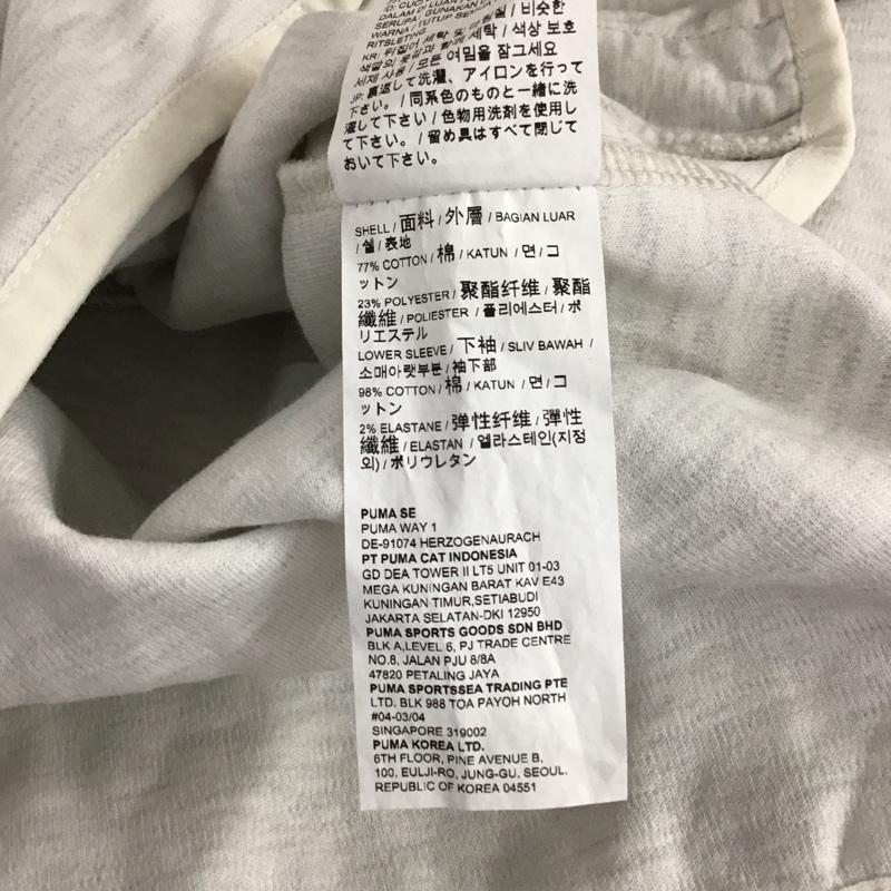 プーマ PUMA トレーナー 長袖 S 無地 白 / ホワイト /  レディース USED 古着 中古 10121907