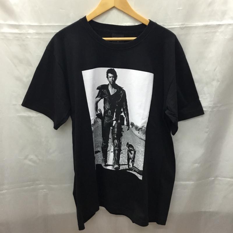 古着 USED Tシャツ 半袖 半袖カットソー プリントTシャツ クルーネックカットソー L プリント 黒 / ブラック /  メンズ USED 古着 中古 10108360