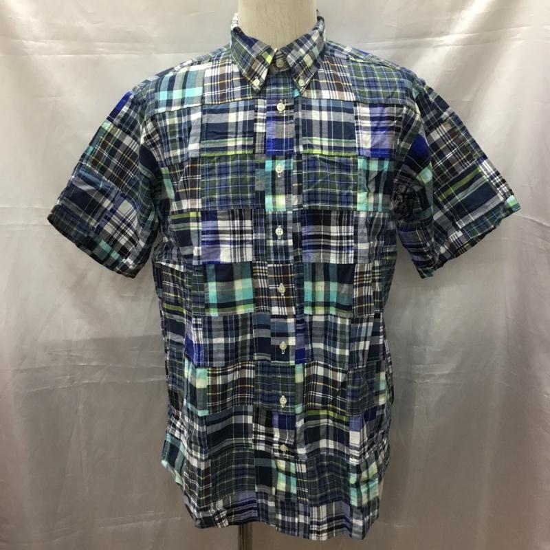 ブルックスブラザーズ BROOKS BROTHERS シャツ、ブラウス 半袖 半袖シャツ チェックシャツ ボタンダウンシャツ XL チェック マルチカラー / マルチカラー /  メンズ USED 古着 中古 10111607