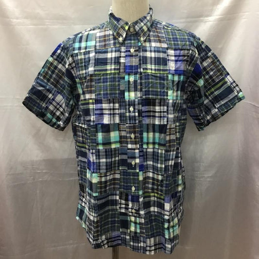 ブルックスブラザーズ BROOKS BROTHERS シャツ、ブラウス 半袖 半袖シャツ チェックシャツ ボタンダウンシャツ XL チェック マルチカラー / マルチカラー /  メンズ USED 古着 中古 10111607