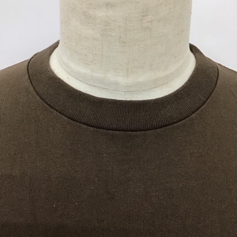 グッドウェア Goodwear Tシャツ 半袖 半袖カットソー プリントTシャツ クルーネックカットソー L 無地 茶 / ブラウン /  メンズ USED 古着 中古 10115297