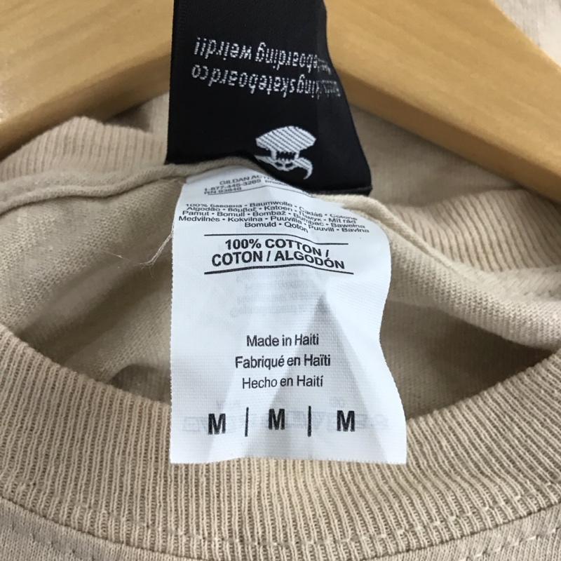 トイ マシーン TOY MACHINE Tシャツ 半袖 半袖カットソー プリントTシャツ クルーネックカットソー M プリント ベージュ / ベージュ /  メンズ USED 古着 中古 10135977