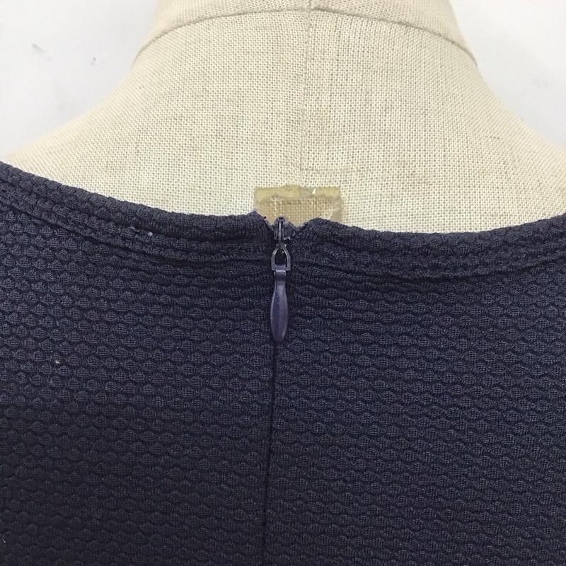 ザラコレクション ZARA COLLECTION ワンピース ロングスカート 半袖ロングワンピース フレアスカート 切り替えワンピース M 無地 紺 / ネイビー /  レディース USED 古着 中古 10122714