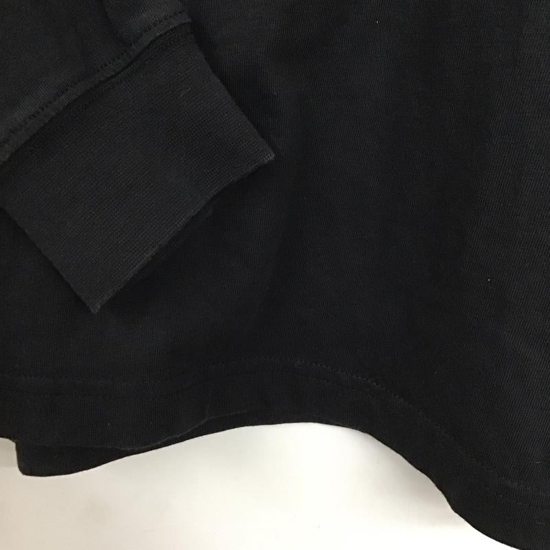 アディダス adidas カットソー 長袖 長袖カットソー プリントカットソー クルーネック M ロゴ、文字 黒 / ブラック /  メンズ USED 古着 中古 10135847