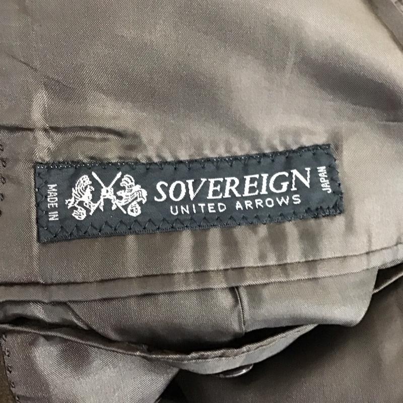 ソブリン SOVEREIGN ジャケット、上着 ジャケット、ブレザー カジュアルジャケット カラージャケット ポケットジャケット アウター 46 無地 茶 / ブラウン /  メンズ USED 古着 中古 10114190