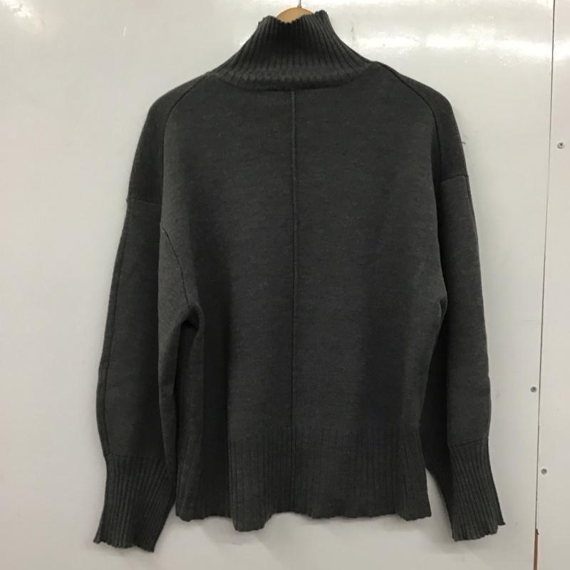 ミラオーウェン Mila Owen ニット、セーター 長袖 09WN0224067 0 無地 灰 / グレー /  レディース USED 古着 中古 10139853