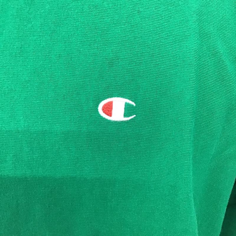 チャンピオン Champion トレーナー 長袖 cwsx403 スウェット クルーネックカットソー S ロゴ、文字 緑 / グリーン /  メンズ USED 古着 中古 10124659