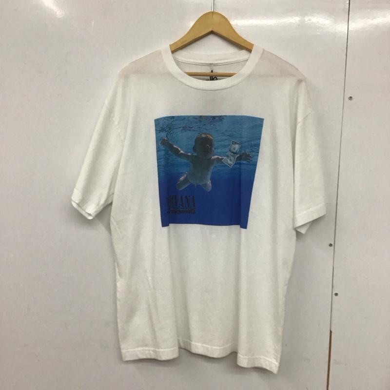 ネイバーフッド NEIGHBORHOOD Tシャツ 半袖 半袖カットソー プリントTシャツ クルーネックカットソー バンドTシャツ L プリント 白 / ホワイト /  メンズ USED 古着 中古 10132560