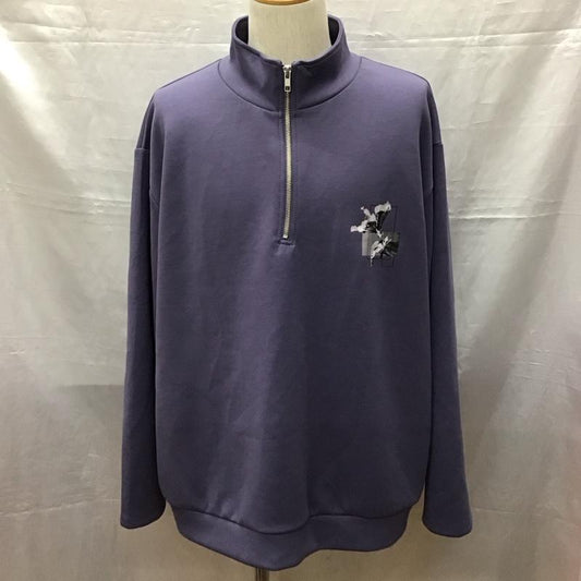 ハレ HARE トレーナー 長袖 FREE プリント 紫 / パープル /  メンズ USED 古着 中古 10118409