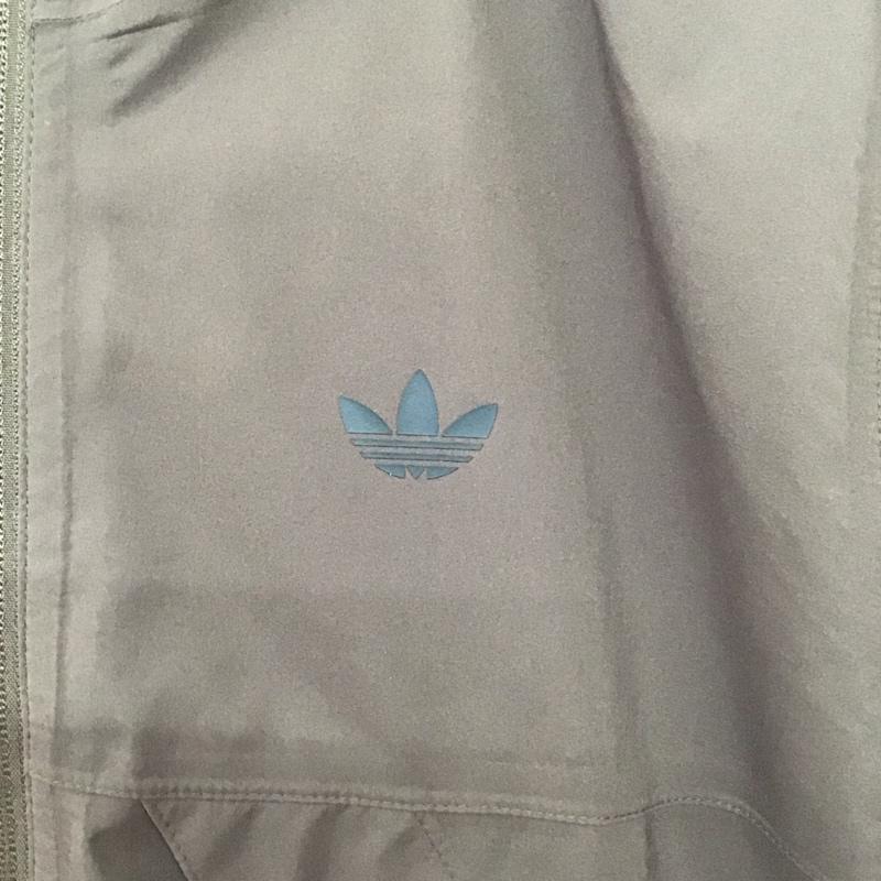 アディダス adidas ジャケット、上着 ジャンパー、ブルゾン ジップアップジャケット ナイロンジャケット アウター ロゴ、文字 茶 / ブラウン /  メンズ USED 古着 中古 10135960