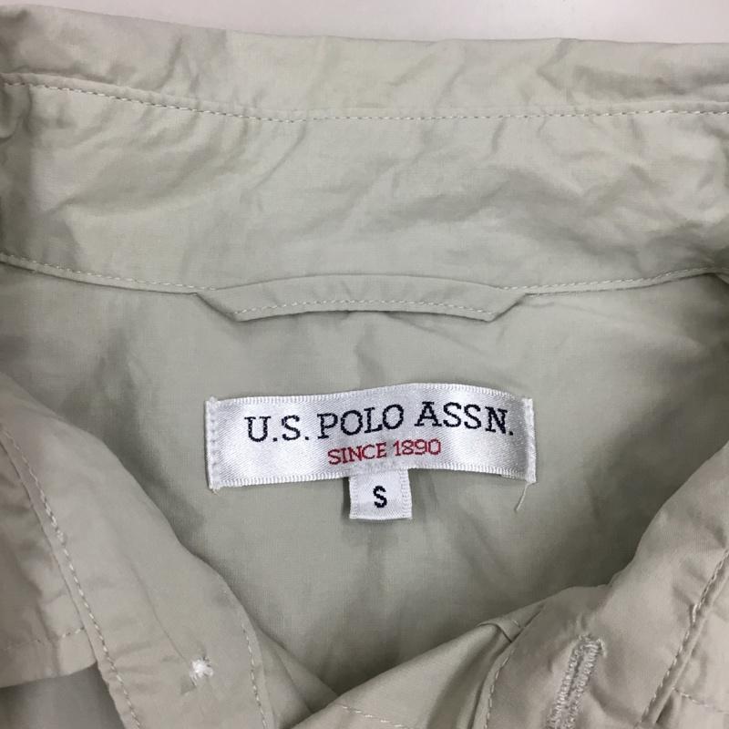 ユーエスポロアッスン U.S.POLO ASSN. シャツ、ブラウス 半袖 PL12703 ビッグシルエット オーバーサイズ S ワンポイント ベージュ / ベージュ /  メンズ USED 古着 中古 10117764