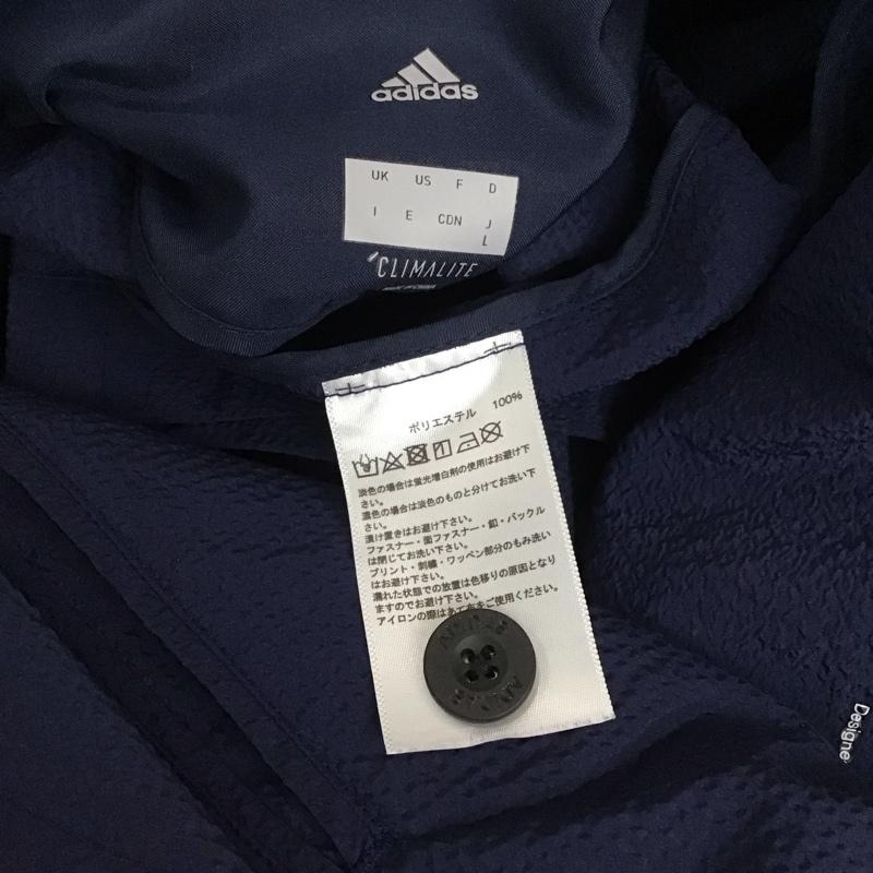 アディダス adidas セットアップ セットアップ セットアップ カジュアルジャケット カジュアルパンツ 2点セット L 無地 紺 / ネイビー /  メンズ USED 古着 中古 10113782