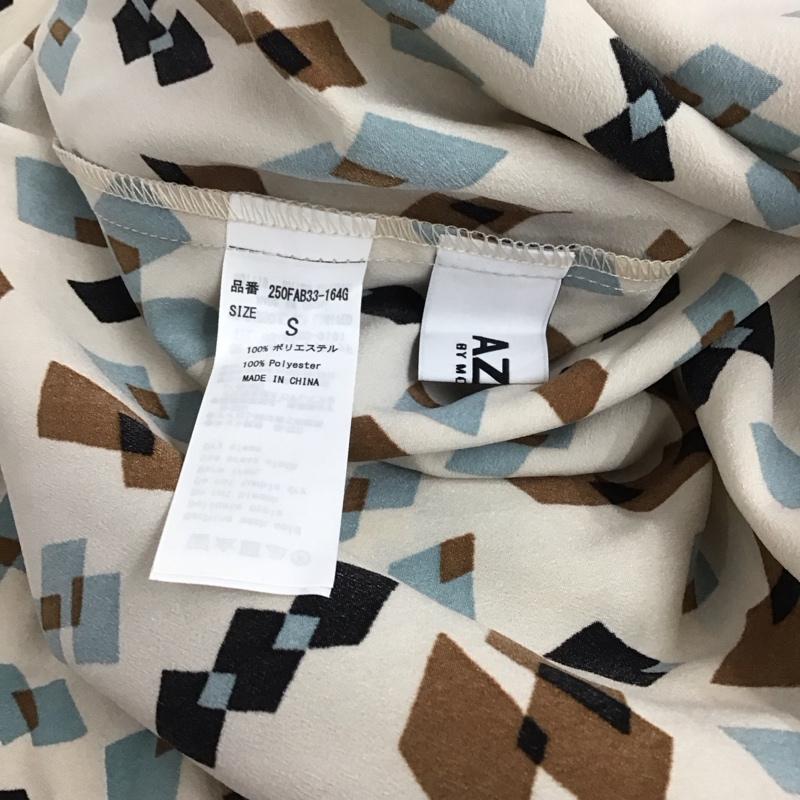 アズールバイマウジー AZUL BY MOUSSY ワンピース ロングスカート 250FAB33-164G MULTI PATTERN HIGH NECK OP レトロ 五分袖 幾何学柄 S 総柄 マルチカラー / マルチカラー /  レディース USED 古着 中古 10146502