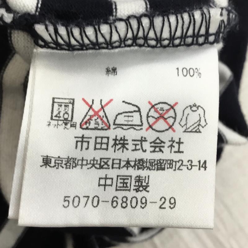 ラルフローレン RALPHLAUREN Tシャツ 半袖 L ボーダー柄 白 / ホワイト / X 紺 / ネイビー /  レディース USED 古着 中古 10139204