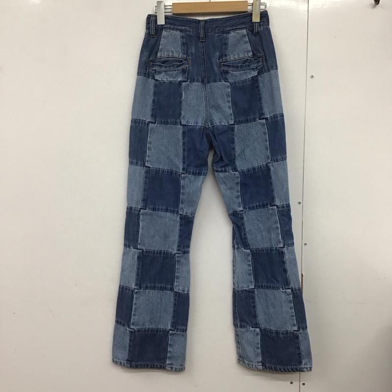 ジュエティ jouetie パンツ デニム、ジーンズ 082122400201-01 チェッカーパターンデニム M 無地 マルチカラー / マルチカラー /  レディース USED 古着 中古 10140909