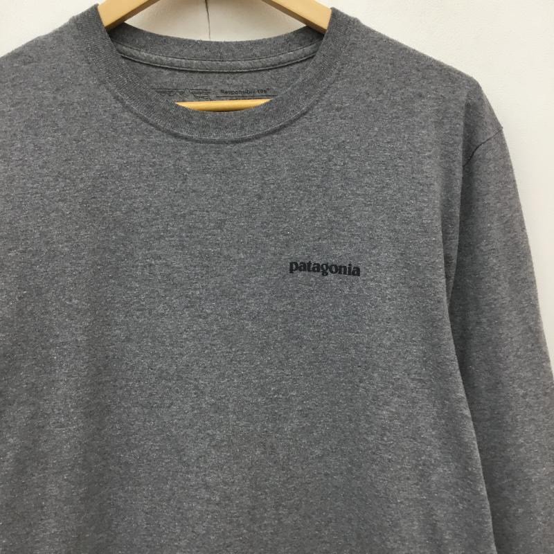 パタゴニア patagonia カットソー 長袖 39346 S ワンポイント 灰 / グレー /  メンズ USED 古着 中古 10141441