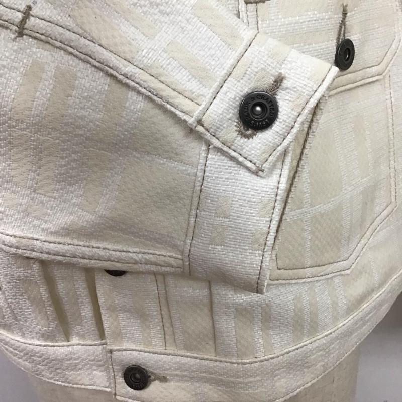 リーバイストラウスアンドコー Levi Strauss & co. ジャケット、上着 ジャケット、ブレザー カジュアルジャケット カラージャケット ポケットジャケット アウター S 総柄 白 / ホワイト /  メンズ USED 古着 中古 10123835