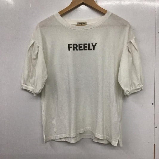 サマンサモスモス Samansa Mos2 Tシャツ 半袖 FREE ロゴ、文字 X プリント 白 / ホワイト /  レディース USED 古着 中古 10137214