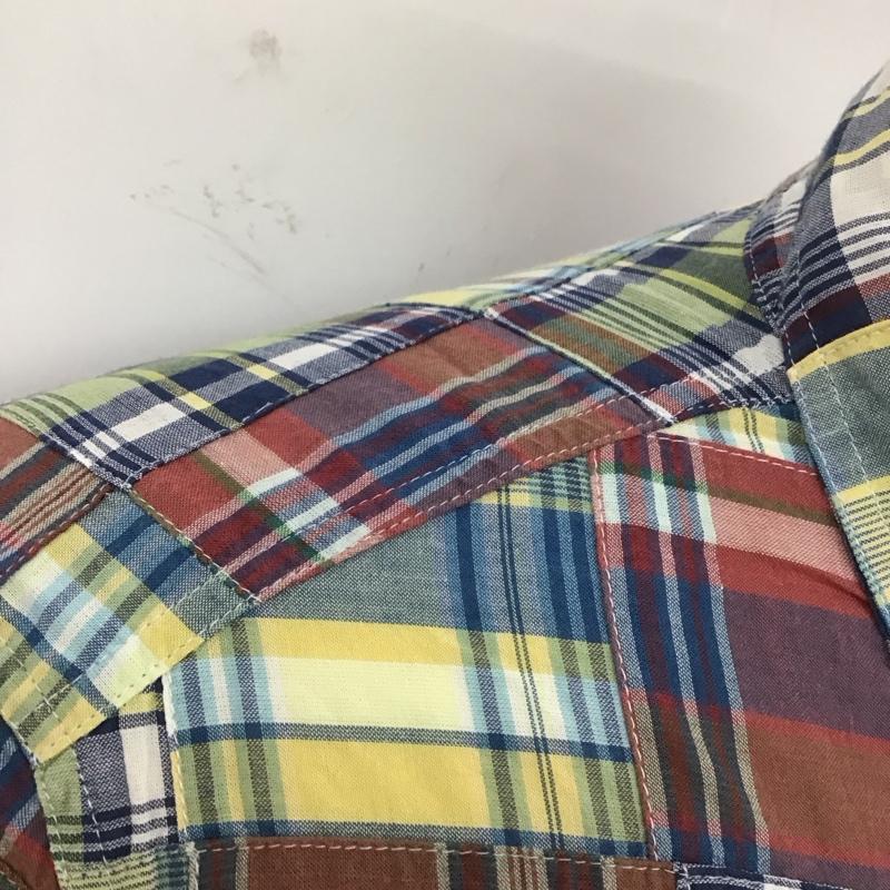 エディーバウアー Eddie Bauer シャツ、ブラウス 長袖 ボタンダウン パッチワーク S 刺繍 マルチカラー / マルチカラー /  メンズ USED 古着 中古 10112915