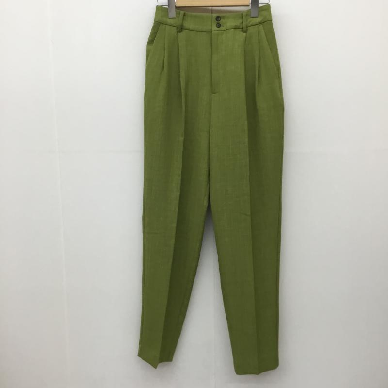 ジーナシス JEANASIS パンツ スラックス FREE 無地 緑 / グリーン /  レディース USED 古着 中古 10139677