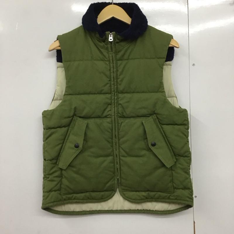 オムニゴッド OMNIGOD ベスト ベスト ジップアップベスト ダウンベスト ノースリーブ 3 無地 緑 / グリーン /  メンズ USED 古着 中古 10140738