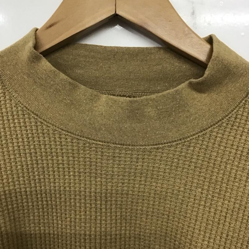 ニコアンド niko and... カットソー 長袖 長袖カットソー 無地カットソー クルーネック ワッフル 3 無地 ベージュ / ベージュ /  メンズ USED 古着 中古 10140305