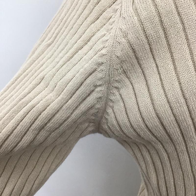 オペークドットクリップ OPAQUE.CLIP ワンピース ロングスカート 637-56008 リブニット チュールレースドッキングワンピース M 無地 ベージュ / ベージュ /  レディース USED 古着 中古 10123040