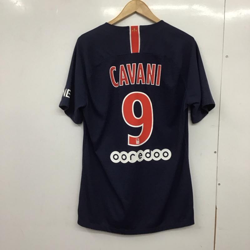 ナイキ NIKE Tシャツ 半袖 Fly Emirates サッカーT L ロゴ、文字 紺 / ネイビー /  メンズ USED 古着 中古 10146354