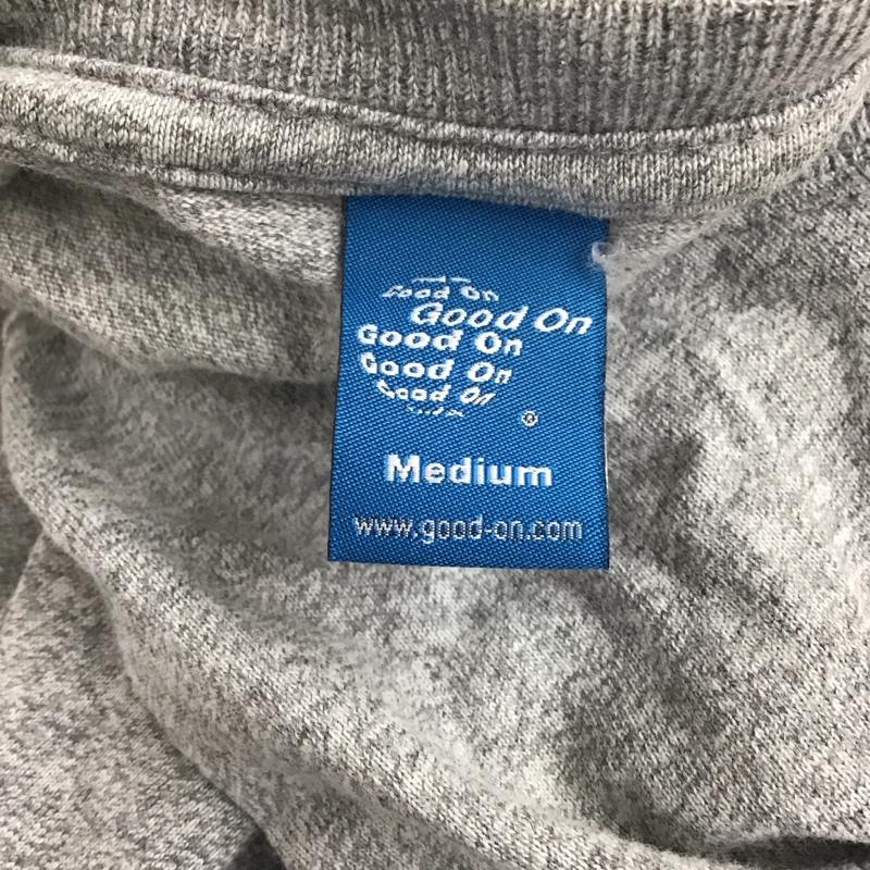 グッドオン Good On Tシャツ 長袖 クルーネック ロンT 胸ポケット M 無地 灰 / グレー /  メンズ USED 古着 中古 10122160