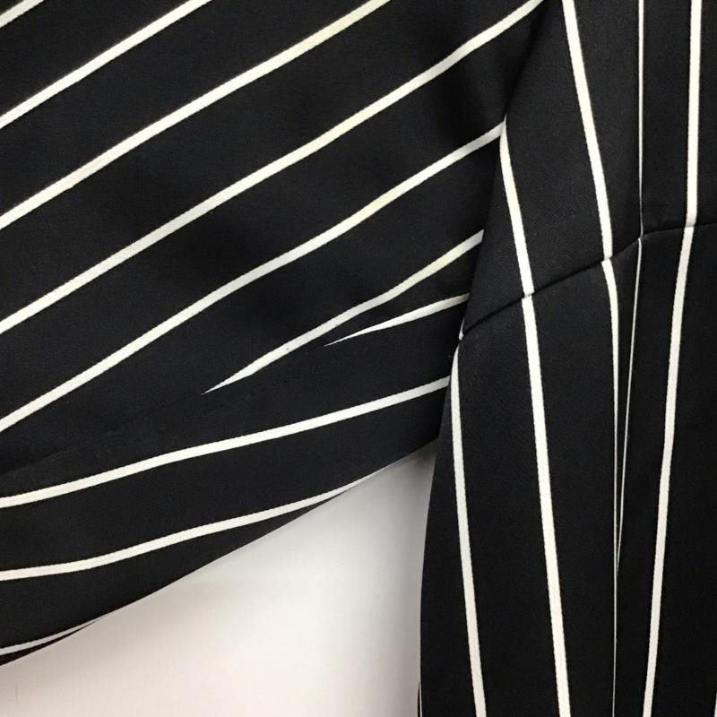 イヴサンローラン Yves Saint Laurent カットソー 長袖 38 ストライプ 黒 / ブラック / X 白 / ホワイト /  レディース USED 古着 中古 10133399