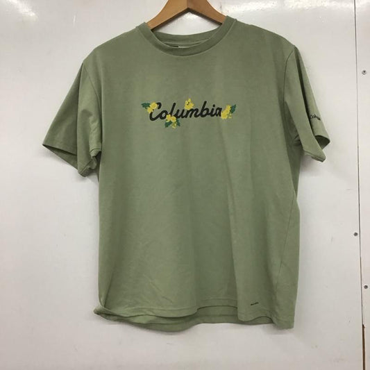 コロンビア Columbia Tシャツ 半袖 124 pl0224 チャールズドライブショートスリーブTシャツ 半袖カットソー L プリント カーキ / カーキ /  レディース USED 古着 中古 10139717