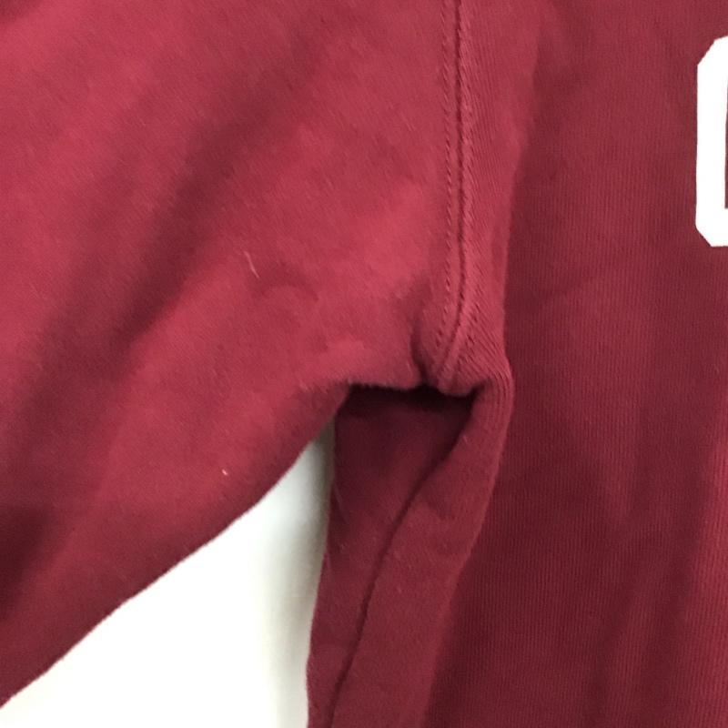 チャンピオン Champion トレーナー 長袖 c3-u021 長袖トレーナー スウェット クルーネック プルオーバー L ロゴ、文字 えんじ / ワインレッド /  メンズ USED 古着 中古 10130656